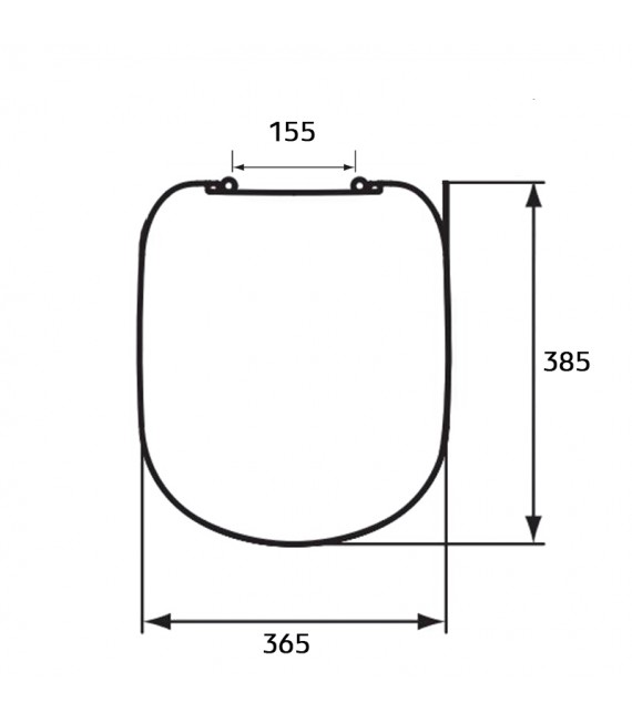 IDEAL STANDARD T679901 TEMPO Tapa Asiento Corto Soft