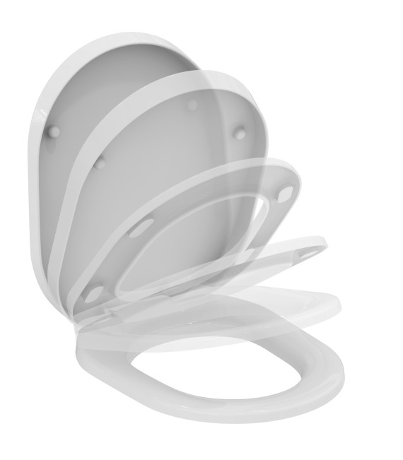 IDEAL STANDARD K706101 TONIC Tapa Asiento Caída Amortiguada Blanco
