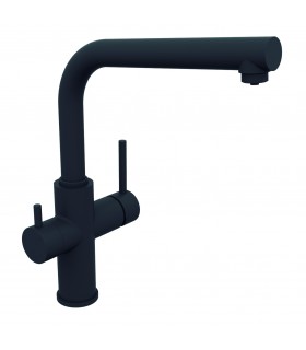 CLEVER 61237 OSMOSIS Grifo Fregadero Negro Mate