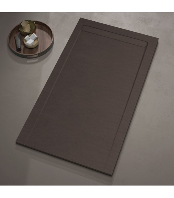 BATHME PIZARRA Plato De Ducha Chocolate Mate
