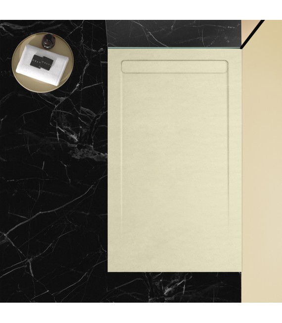 BATHME PIZARRA Plato De Ducha Crema Mate