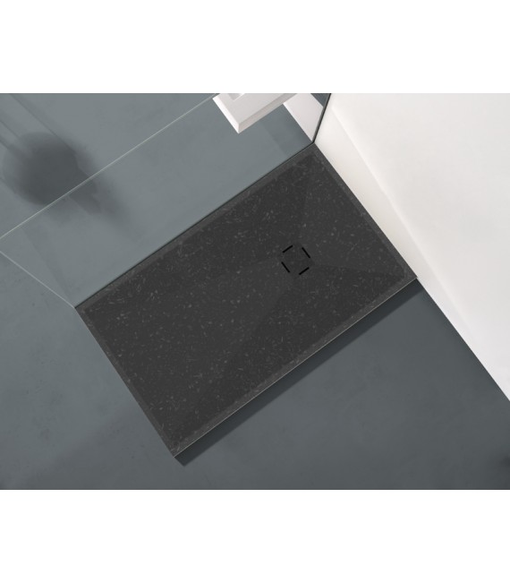 BATHME NATURE Plato De Ducha Terrazzo Dark Mate