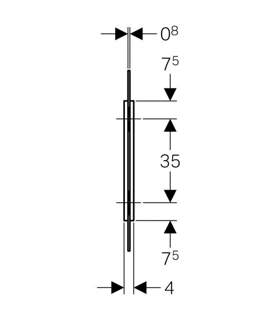 GEBERIT 115.211.TF.1 Separador Urinario Gris Oscuro