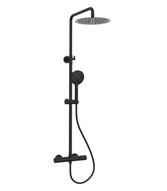 BATHME HB-GRD010B INFINITY VELA Gran Ducha Negro Mate Rociador Redondo