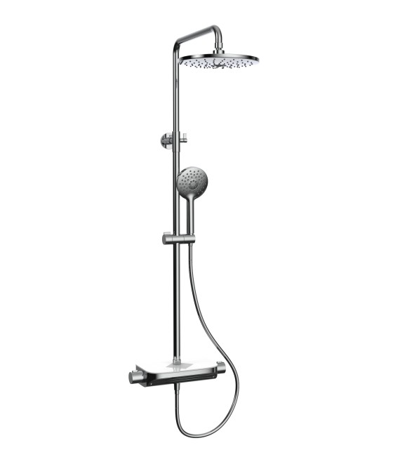 BATHME HB-GRD012 INFINITY BOX Gran Ducha Cromo Rociador Redondo