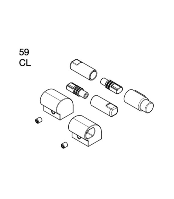ROCA AI0012500R Kit Bisagras CL Meridian-N Gap Dama-N