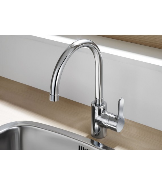 ROCA A5A8409C00 L20 Grifo Monomando Fregadero Caño Giratorio