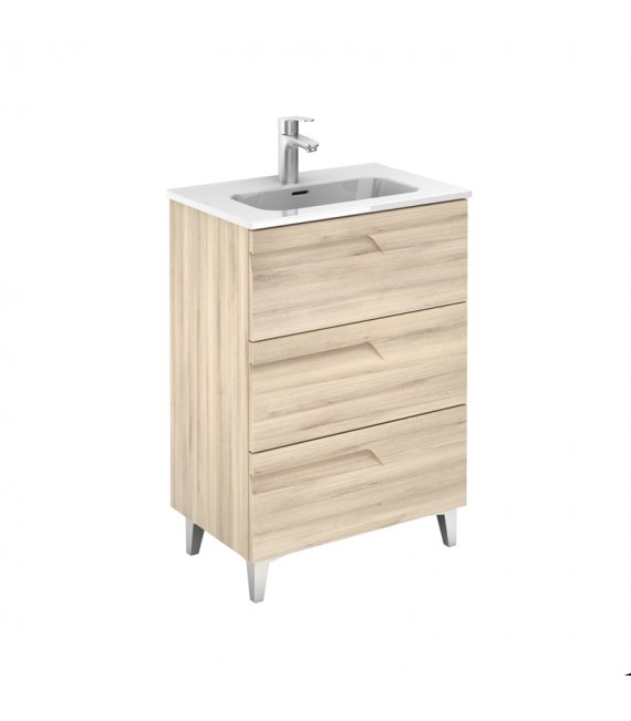 ROYO VITALE Mueble+Lavabo 3 Cajones F-39 cms Beige Nature
