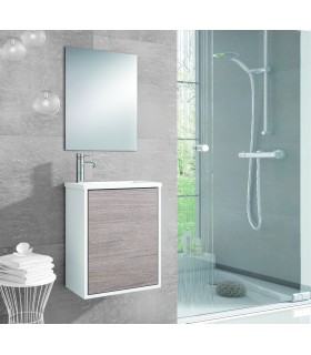 VISOBATH 3275 LOFT 40 Conjunto Mueble Blanco/Roble