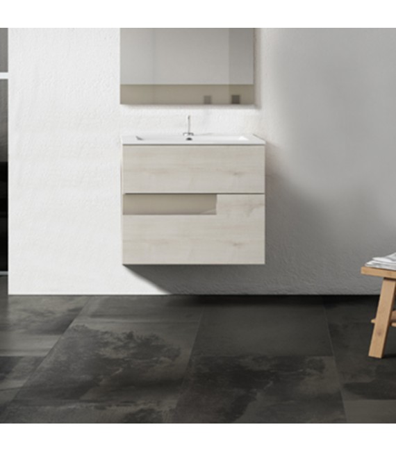 VISOBATH 3848 VISION 80 Mueble+Lavabo Abedul/Tortora