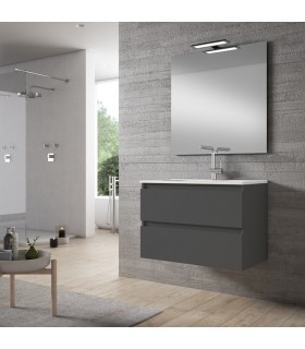 VISOBATH 5067 BOX 80 Conjunto Mueble 2C Suspendido Gris Brillo