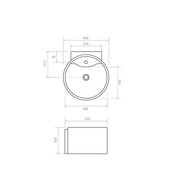 HAMBURG Lavabo Suspendido