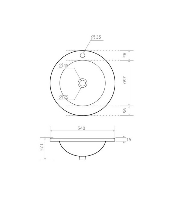 HABANA Lavabo Encastre
