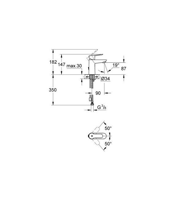 BAUEDGE Monomando Lavabo