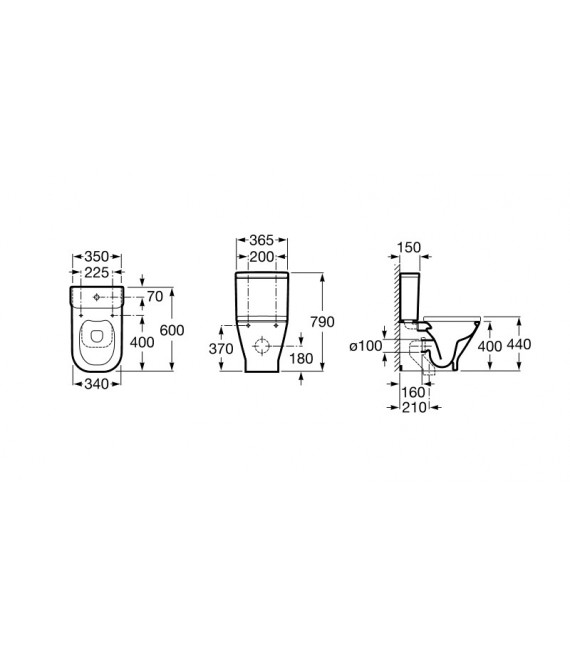 THE GAP COMPACTO Inodoro Clean Rim