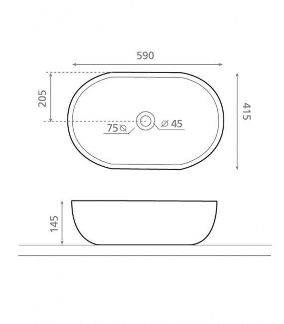TOULOUSE Lavabo Encimera