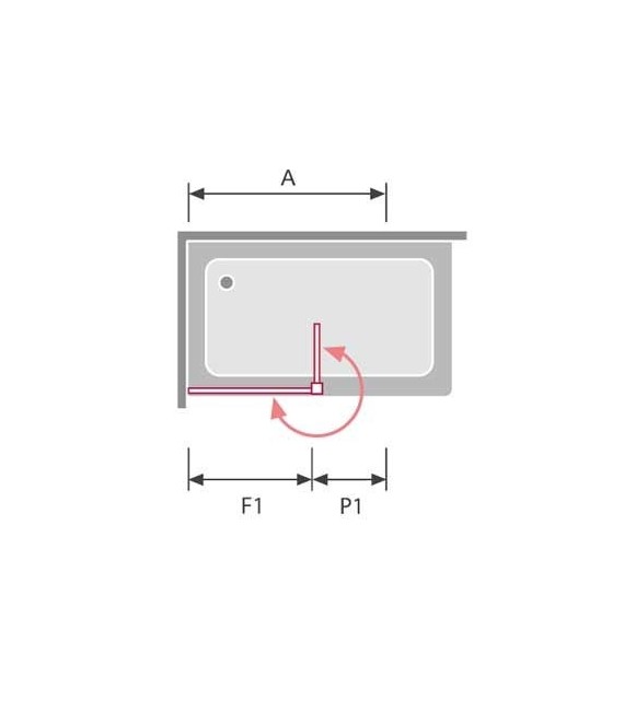 Serie 300 Ducha Fijo + Puerta