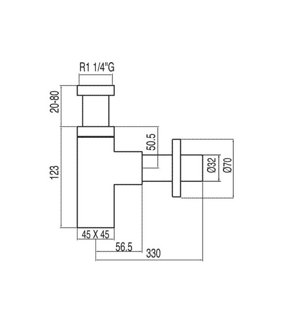 SIFON VISTO Cuadrado Tres