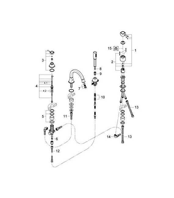 GROHE 19 936 000 Grandera Combinación Monomando Bañera Cromo