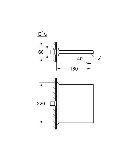 GROHE 13 319 000 Allure Brilliant Caño Bañera Cascada