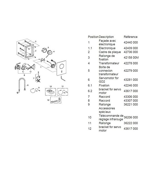 GROHE 37 419 000 Tectron Skate escudo electr y manual