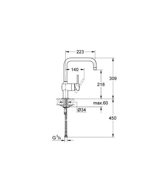 GROHE 32 488 000 Minta Grifo Fregadero