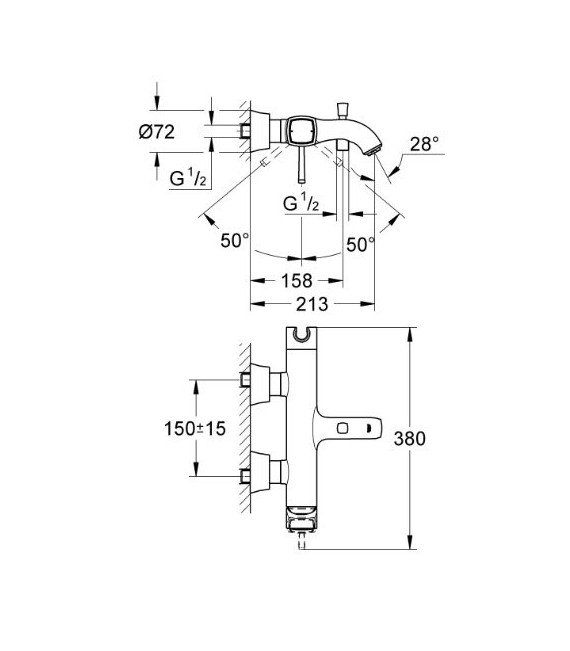 GROHE 23 317 000 Grandera Monomando Bañera Cromo