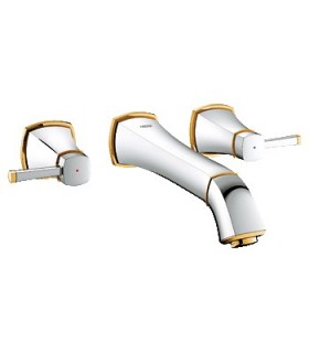 GROHE 20 415 Ig0 Grandera Batería Lavabo Mural 234 Mm Cromo/Oro