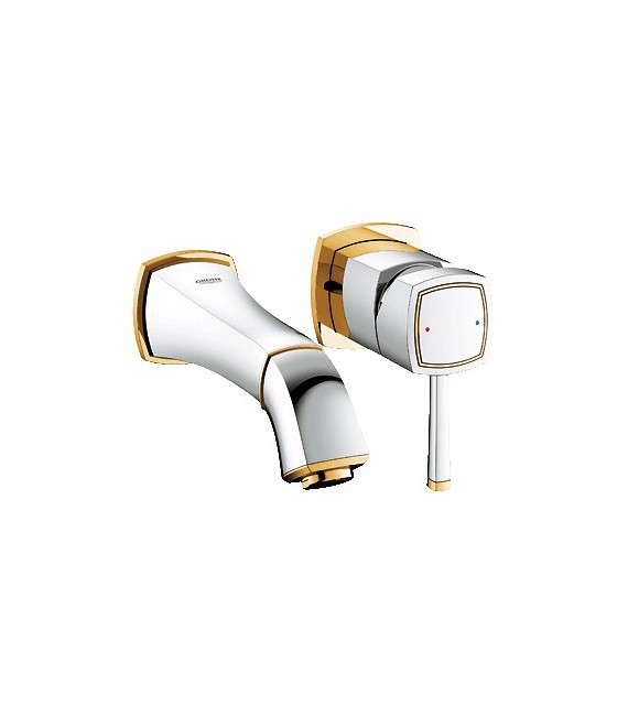 GROHE 19 929 IG0 Grandera Monomando Lavabo Mural 177 MM Cromo/Oro