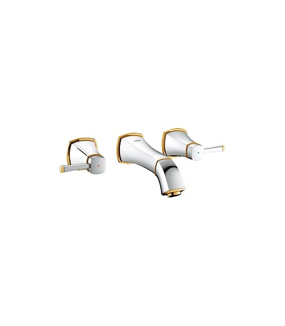 GROHE 20 414 Ig0 Grandera Batería Lavabo Mural 177 Mm Cromo/Oro
