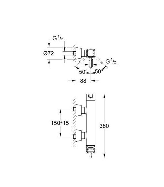 GROHE 23 316 000 Grandera Monomando De Ducha Cromo