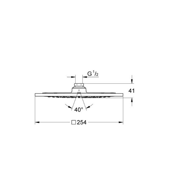 GROHE 27 271 000 RSH F-series 10" ducha mural