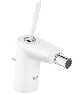 GROHE 24 036 Ls0 Eurodisc Joystick Monomando Bidé Con Vaciador Blanco