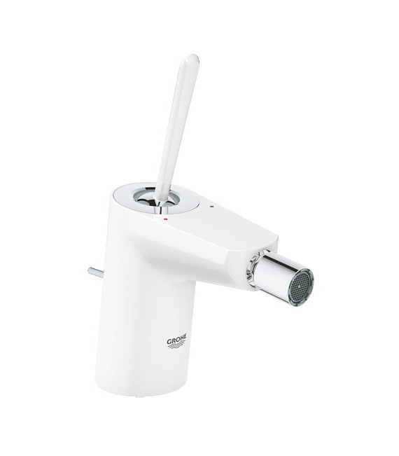 GROHE 24 036 Ls0 Eurodisc Joystick Monomando Bidé Con Vaciador Blanco