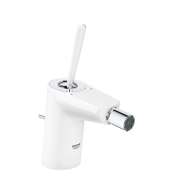 GROHE 24 036 Ls0 Eurodisc Joystick Monomando Bidé Con Vaciador Blanco