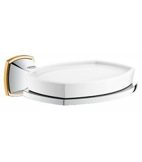 GROHE 40 628 Ig0 Grandera Jabonera Con Soporte Cromo/Oro