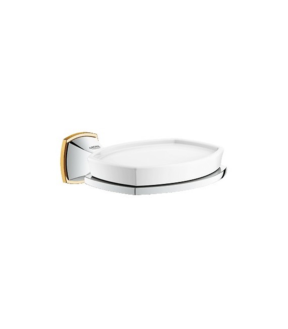 GROHE 40 628 Ig0 Grandera Jabonera Con Soporte Cromo/Oro