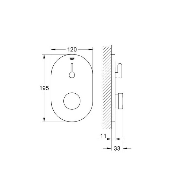 GROHE 36 321 000 EUROSMART COSMOPOLITAN Grifo Ducha Parte Exteior