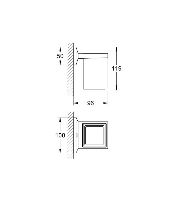 GROHE 40 493 000 Allure Brilliant Vaso Con Soporte