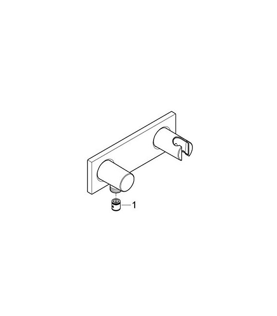 GROHE 27 621 000 Grohtherm F placa codo y soporte metal