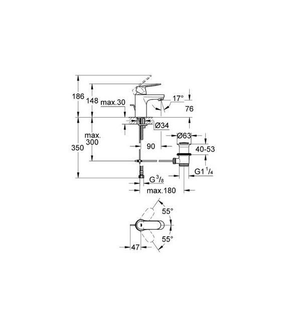 EUROSMART COSMO Monomando Lavabo