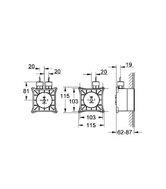 GROHE 29 072 000 Parte emp para el módulo de luces