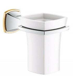 GROHE 40 626 Ig0 Grandera Vaso Con Soporte Cromo/Oro