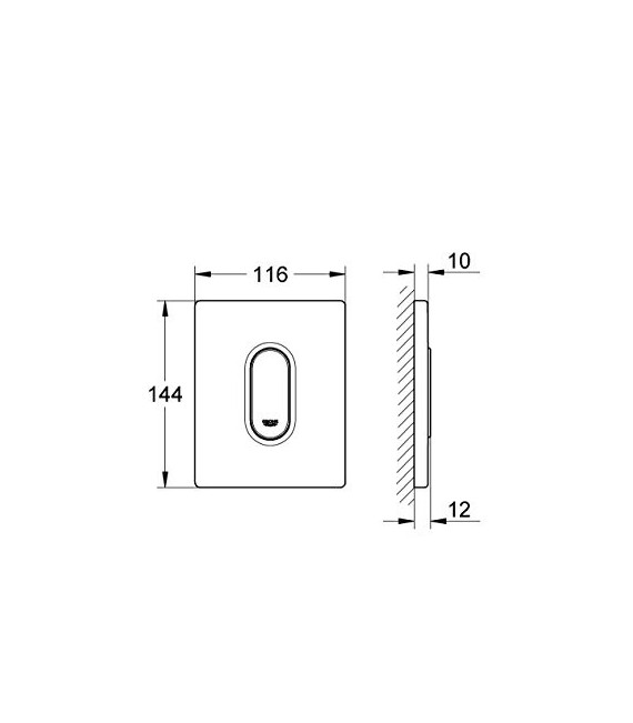GROHE 38 857 000 Arena Cosmopolitan Escudo Cromo