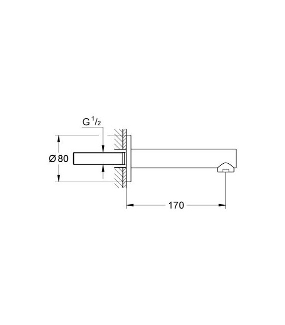 GROHE 13 280 001 Concetto New Caño Bañera