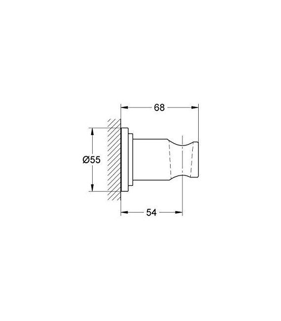GROHE 28 690 000 Sena Soporte Mural Fijo