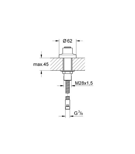 GROHE 27 151 000 Soporte para Ducha en Bañera