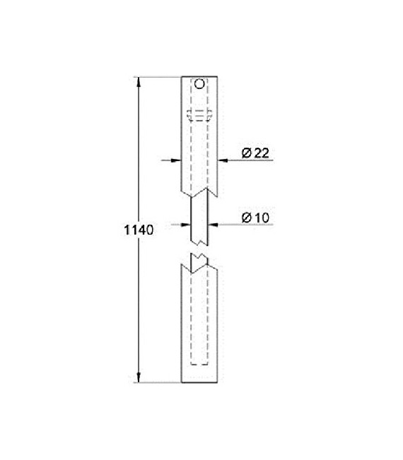 GROHE 48 053 000 Barra sistema ducha 1140 mm