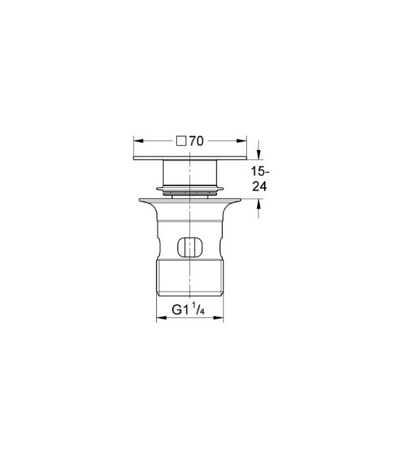 GROHE 40 565 000 Válvula De Descarga para lavabos push up