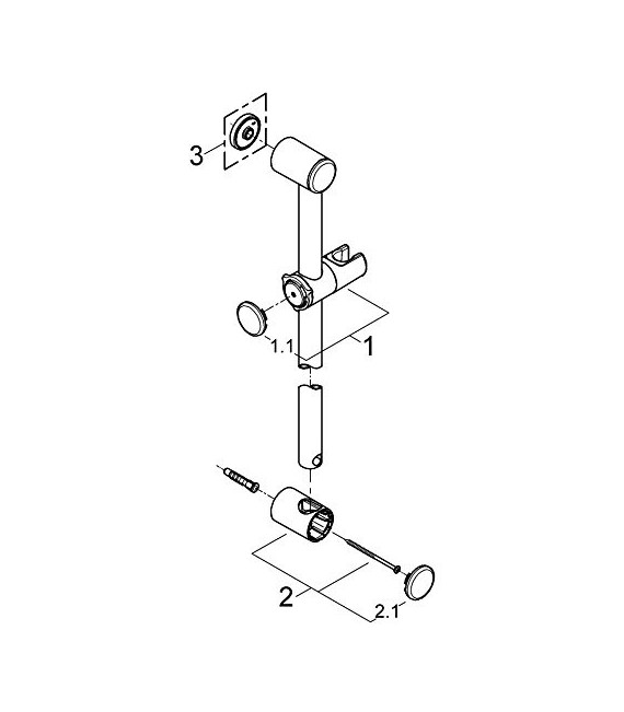 GROHE 28 620 000 Relexa barra de ducha 600